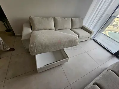 Ikea vimle L shape sofa bed with mattress