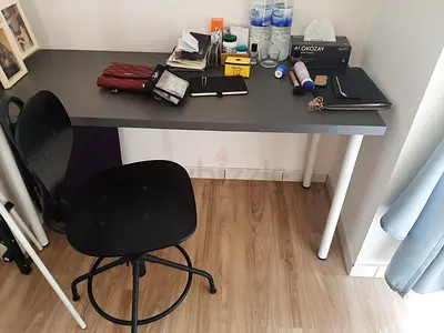 Simple modern study table with stool - good condition
