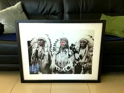 Marina Home “Indian Chiefs” Framed Art (90x70 cm)