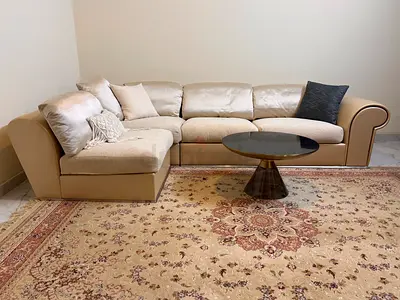 ⭐️ Fendi Casa Lara Luxe Modular Sectional Sofa – Satin, Bouclé  Leather Elegance