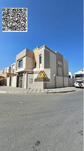 A fully furnished villa for annual rent in Al Yasmeen – Ajman, featuring a spacious area of 3016 sqft and a practical layout over two floors, ideal fo