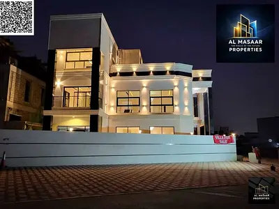 Modern corner villa with a large setback, garden, and rooftop terrace. Price includes registration, ownership, and AC units. Distinguished corner vil