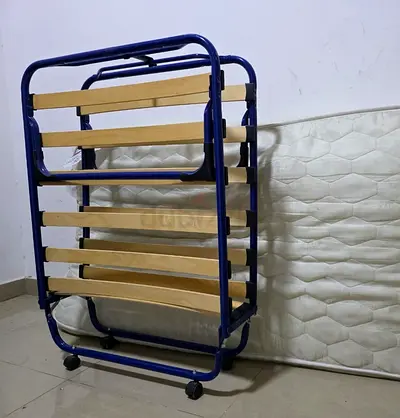 IKEA Sandvika Folding Single Bed with Quality Heavy Mattress (Delivery possible)