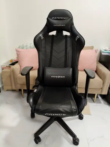 DXRacer - PU Leather Gaming Chair with Head  Lumbar Support