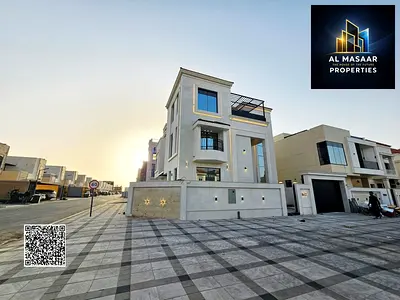 A villa with a unique and very elegant classic design in a prime location in Al Zahia, with freehold ownership for life for all nationalities.