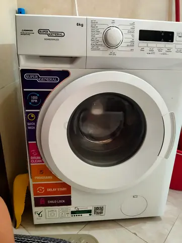 Super General 6kg Front Load Washing Machine - 1000 RPM, Good Condition