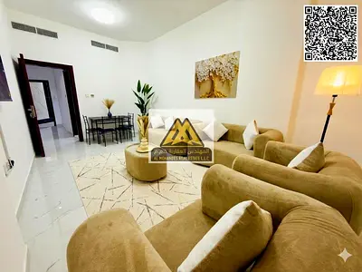 Two bedrooms and a living room, first occupancy | Balcony with an open view | Spacious areas | Islamic design | Brand new VIP furnishings