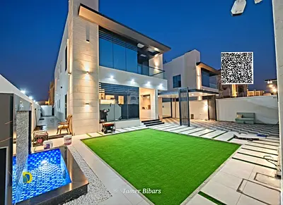 For those seeking luxury, 5BR villa in Al Mowaihat 2, including AC, bank financing, freehold