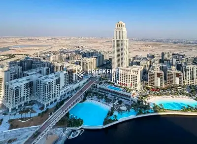 Exclusive 3BR Rear Unit | Stunning Lagoon View | Palace Residences, Dubai Creek Harbour