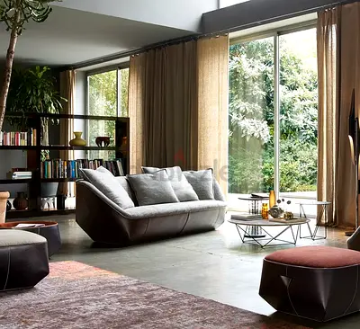 Walter Knoll Isanka Two Seater Sofa L. 225 cm - P. 104 cm - H. 79 cm