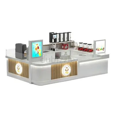 Modular Commercial Food  Beverage Kiosk — Juice Cafe Kiosk Design for sale