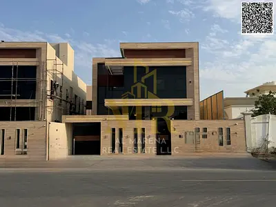 A fully equipped luxury villa in Al Rawda 3, elegant design with a distinctive view, all-inclusive