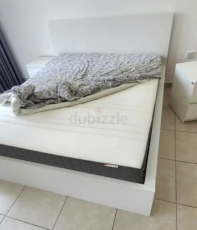Ikea Queen size bed with mattress available in perfect condition