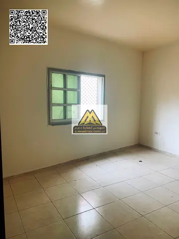 شقة غرفتين وصالة للإيجار في النعيمية 1 عجمان بسعر مميز بعد التخفيض مع تصميم عملي ومطبخ مغلق وموقع حيوي قريب من جميع الخدمات