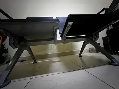 Metal linked waiting room/airport bench - 2 seats