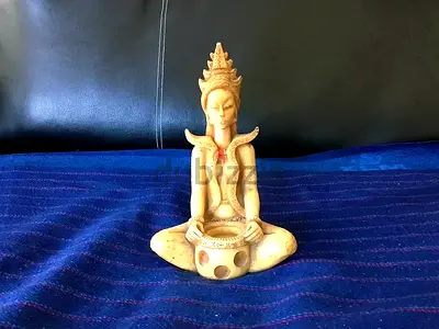 Vintage 1960s Asian “Rice Goddess” (Dewi Sri) Resin Sculpture