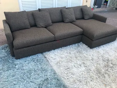 Selling cratebarrel lshape sofa