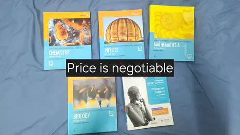 Edexcel and Cambridge Textbooks (Math, Physics, Chemistry, Biology, Computer Science)