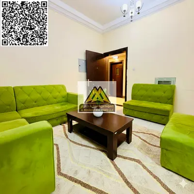 Two bathrooms | High-end finishing and a prime location near the Sharjah and Dubai exit | Balcony with a stunning view | Central air conditioning
