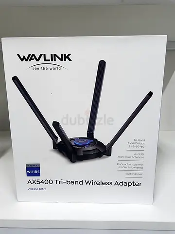 Wavlink AX5400 Tri-band USB WiFi Adapter (AX5400) - Brand Box