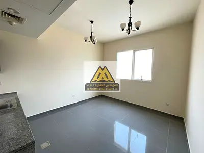 Studio apartment for rent in Al Aaliyah, Ajman, with central air conditioning, excellent space, and a location close to Mohammed Bin Zayed Road.
