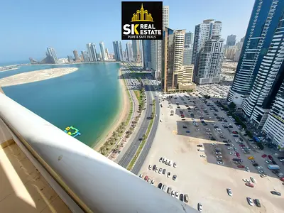 HOT OFFER _ SEA VIEW LAVISH 1 BHK _ 45K IN 4 CHQS _ PARKING FREE _ GYM SWIMMING POOL FREE