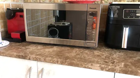 Panasonic Stainless Steel Microwave Oven - Good Working Condition