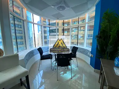 Furnished Office for Rent in Horizon Towers Ajman | 820 sq.ft. + Parking