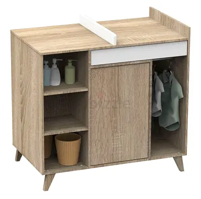 Sauthon Nova White Linen changing chest in desk version