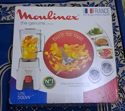 Moulinex Blender 1.75L 500W – Brand New (Unused) with Grinder – Only 100 AED