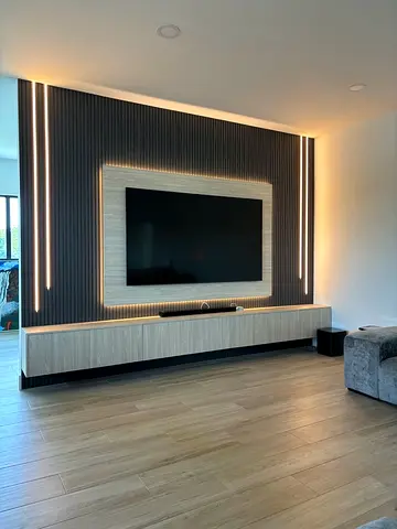 Brand New Tv Unit and Ambient Lighting