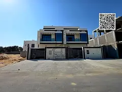 Townhouse for sale in Ajman | Al Yasmin area, 5 master bedrooms, living room, lounge, roof, freehold