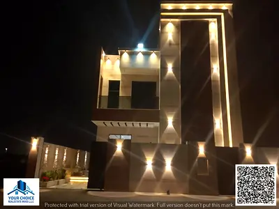 Luxury villa for sale in Al Helio 2, Ajman, prime location near Sheikh Mohammed Bin Zayed Road, modern design with spacious layout ideal for families,