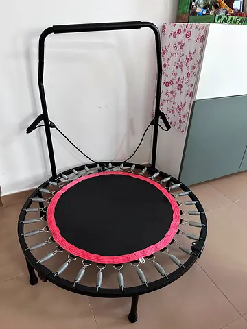 Mini Fitness Trampoline with Handlebar - Good Condition