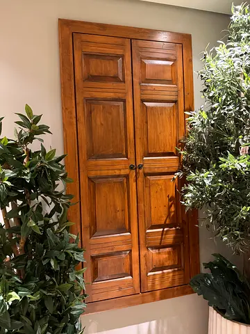 Solid Wooden Double-Door Frames