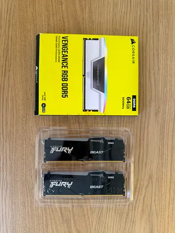 Kingston FURY RGB DDR5 64GB (2x32GB) 6000MHz RAM - Black