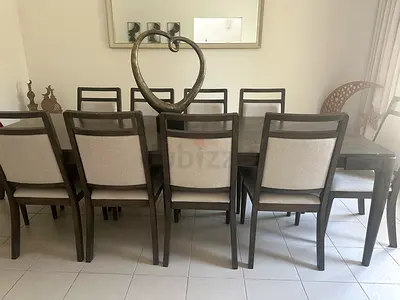 Used Wooden Dining Table Top / Table Surface - Grey Wood Grain