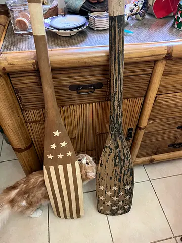 Wall Mount Wooden Oars Pottery Barn