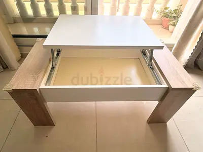 HomeBox Lift-Top Coffee Table with Hidden Storage.Modern, stylish  space-saving design.