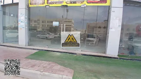 Commercial shop for annual rent in Industrial 1 – Ajman | Prime location near Mark & Safe