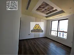A spacious 1-bedroom apartment with a living room for annual rent in Al Jurf 2 – Ajman. It feature