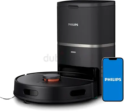 Philips Robot Vacuum with Auto-Empty Dock (Black) Series 3000