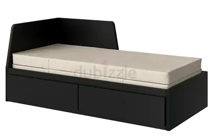 Ikea daybed with under-bed storage - black