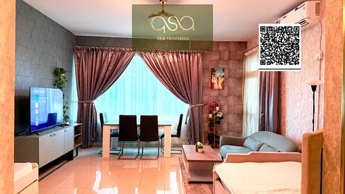 Furnished One Bedroom Apartment With Parking Is Available For Sale In Horizon Towers, Ajman.