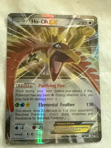 Rare Ho-Oh EX Pokémon Trading Card (Holofoil)