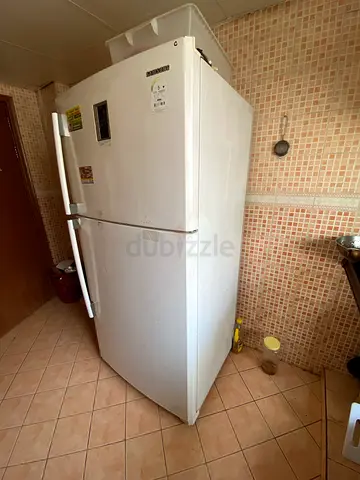 White Double-Door Refrigerator - Working, Good Condition
