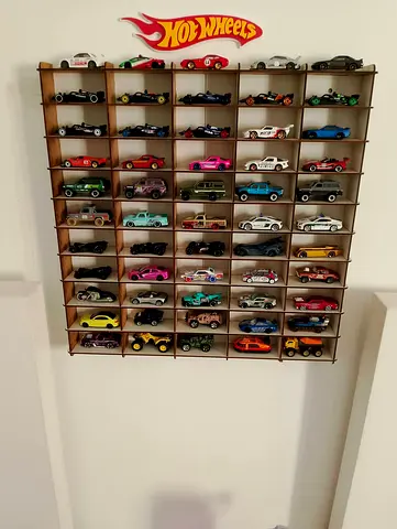 Hot Wheels display,rack Wall rack 55 slots 1:64 scale