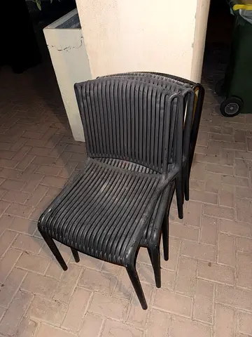 Garden chairs - stackable
