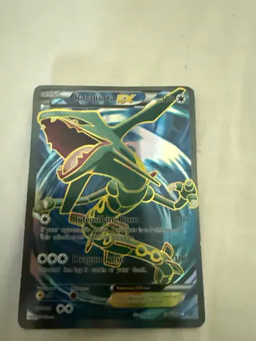 Pokémon TCG: Rayquaza EX Full Art Holo Card (single) - Good Condition