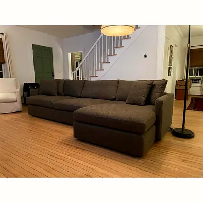 Perfect condition cratebarrel lshape sofa